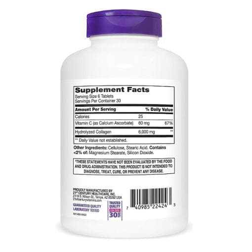 کلاژن و ویتامین سی سنتری 21st Century Collagen Plus Vitamin C — تصویر ۳
