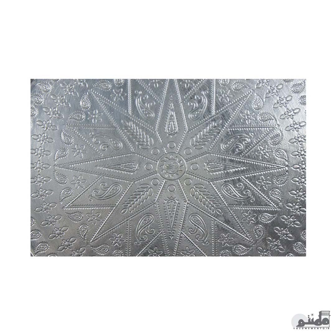 سینی مسی بیضی نقره ای سایز 6 دهنه 34 — تصویر ۴