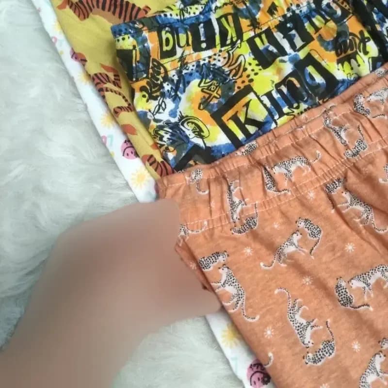شلوارک زنانه طرحدار بنگلادشی پنبهای سایز L XL XXL تنخور شیک و راحت چهارفصل بدون آبرفت و رنگ رفت — تصویر ۷