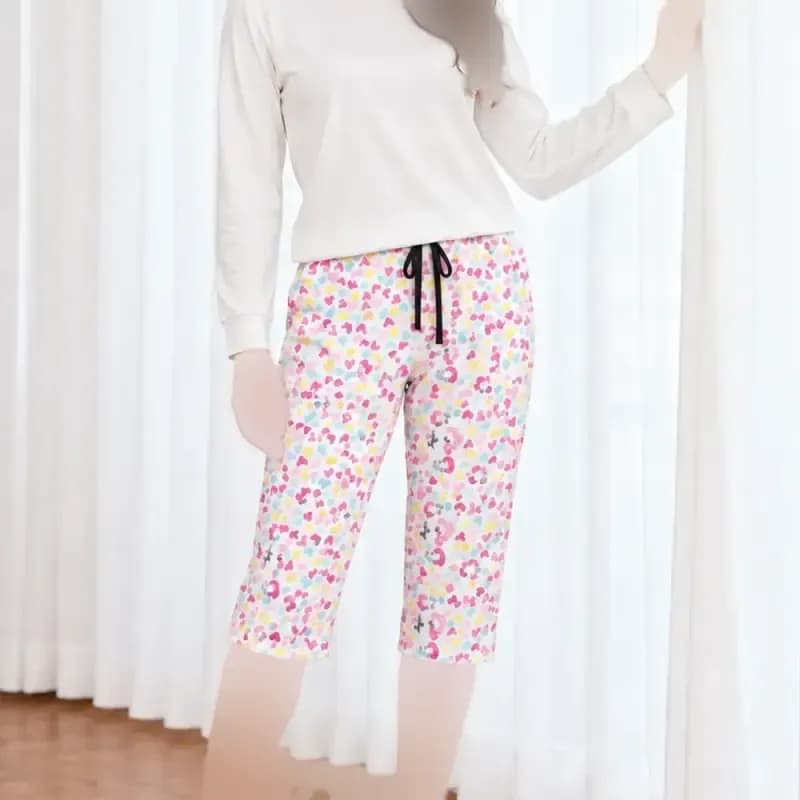 شلوارک زنانه طرحدار بنگلادشی پنبهای سایز L XL XXL تنخور شیک و راحت چهارفصل بدون آبرفت و رنگ رفت — تصویر ۲