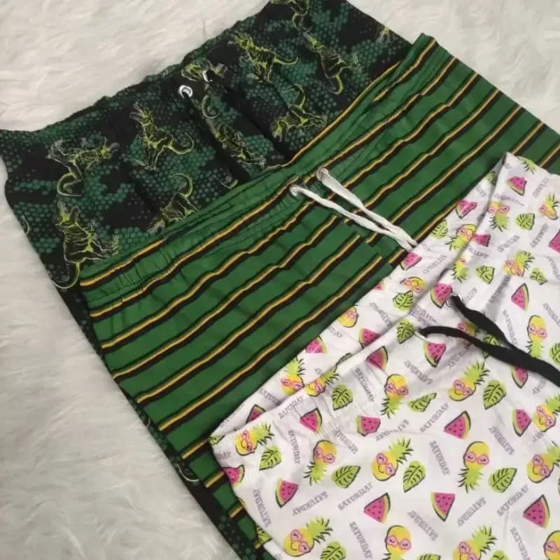 شلوارک زنانه طرحدار بنگلادشی پنبهای سایزبندی L XL XXL — تصویر ۶
