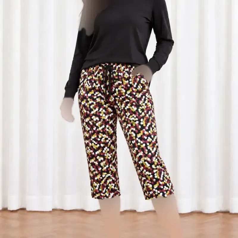 شلوارک زنانه طرحدار بنگلادشی پنبهای سایزبندی L XL XXL — تصویر ۴