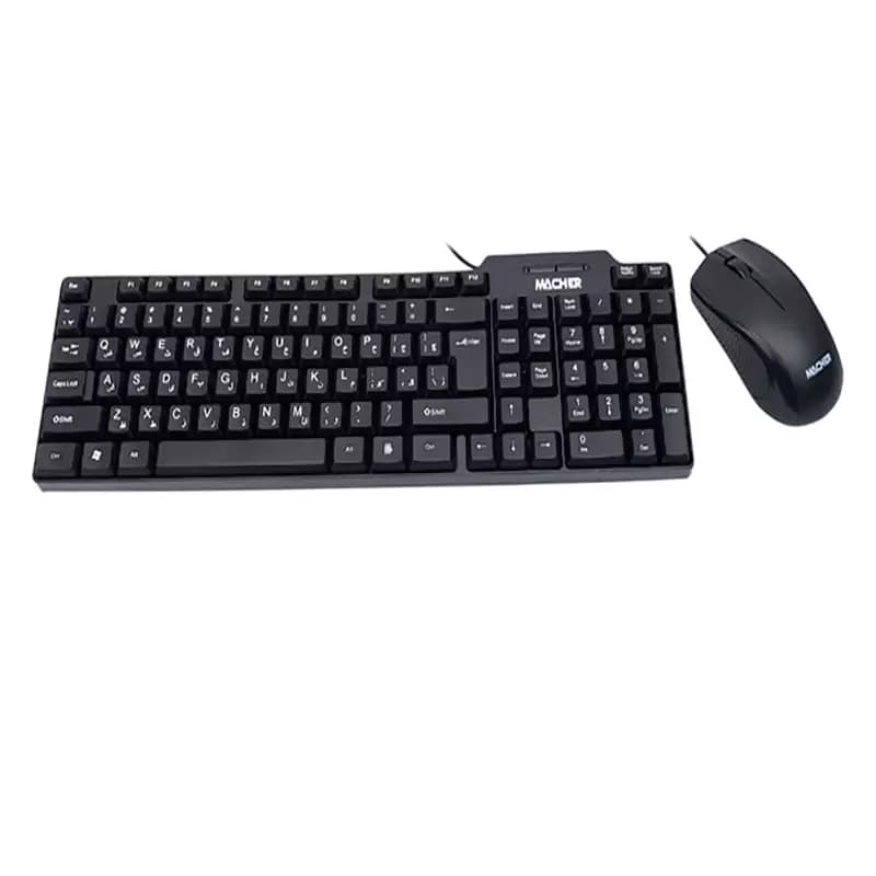 کیبورد و ماوس سیم دار مچر مدل MR 307