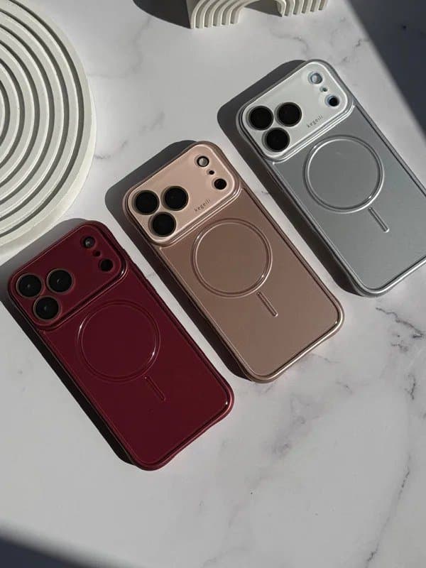 قاب طرح رینگ گلس مگ سیف گوشی آیفون 13 پرومکس — تصویر ۲