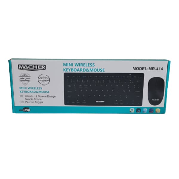 کیبورد و ماوس بی سیم مینی مچر مدل MR 414 — تصویر ۹