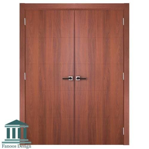 درب دولنگه MDF با رویه پی وی سی کد 3014
