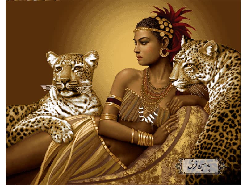 نخ و نقشه تابلوفرش طرح کلوپاترا (رومیکا) – کد NC6316