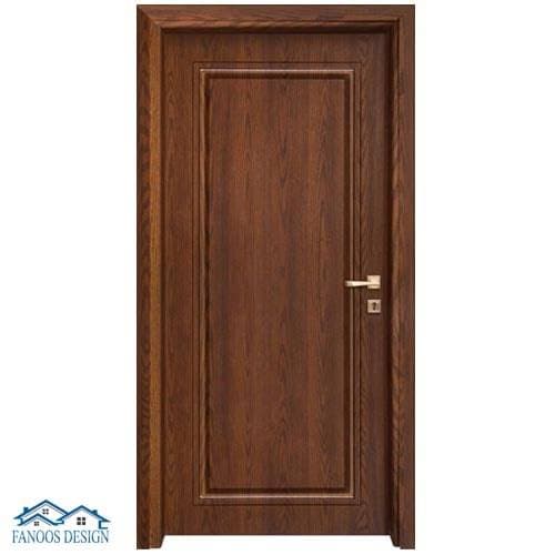 درب چوب طبیعی رنگ قهوهای سوخته کد MT163