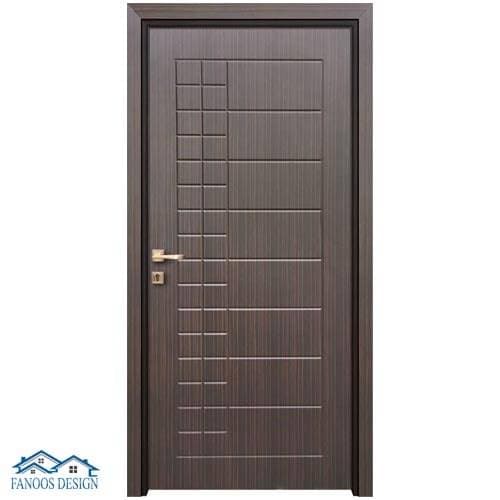 درب PVC شیار خور رنگ خاکستری سرد کد MT143