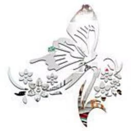اینه دکوراتیو پدیده پلاس مدل گل و پروانه 12 — تصویر ۲