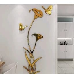 اینه دکوراتیو مدل گل و پروانه سایز دو متر — تصویر ۲