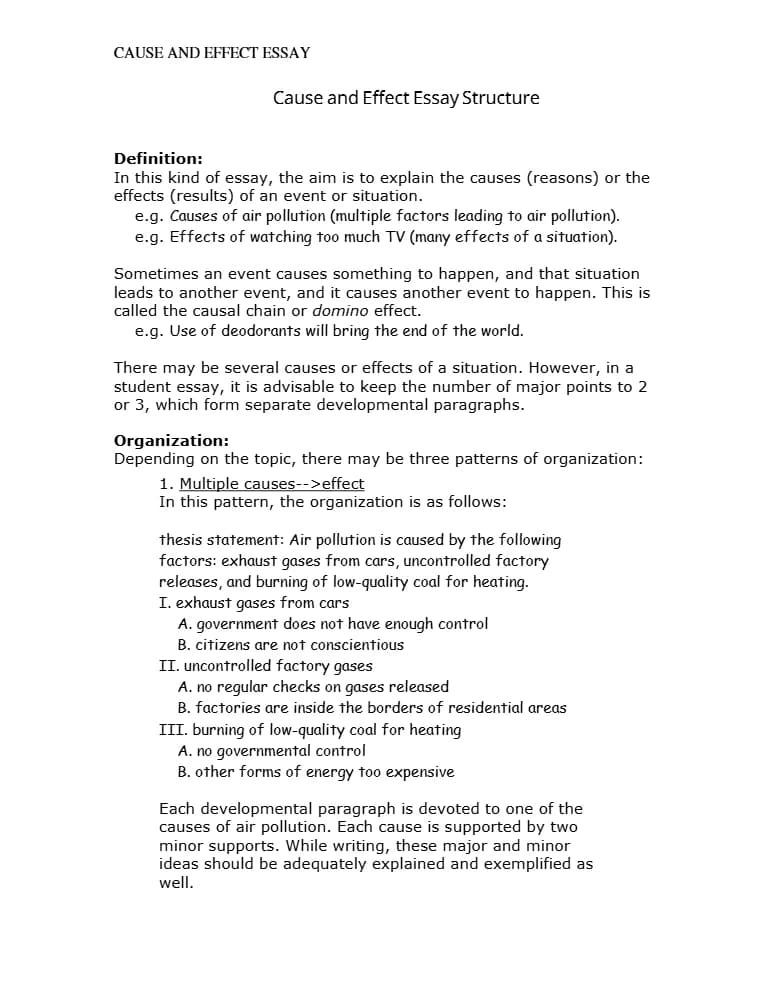 کتاب Cause and Effect Essay Structure (ساختار رایتینگ علت و معلول) نسخه انگلیسی PDF