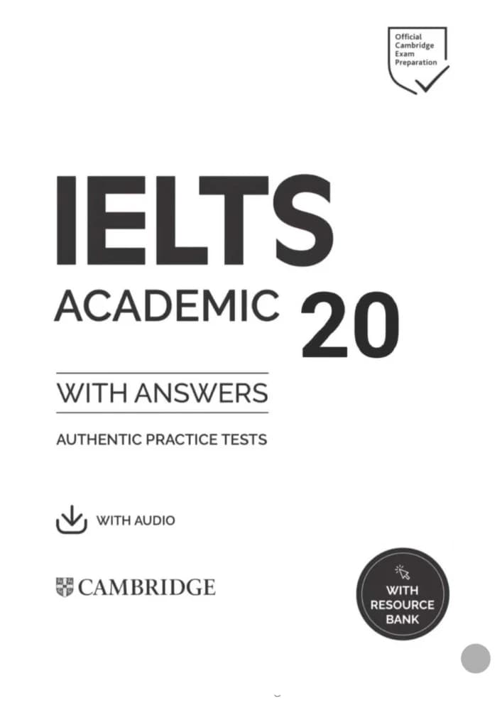 کتاب Cambridge IELTS 20 (کمبریج آیلتس ۲۰) نسخه انگلیسی PDF