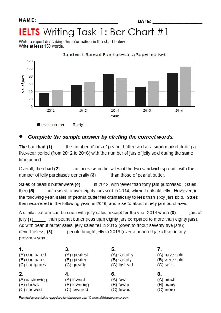 کتاب Bar Graph and Spreads (نمودار میله‌ای و جدول‌های گسترده) نسخه انگلیسی PDF