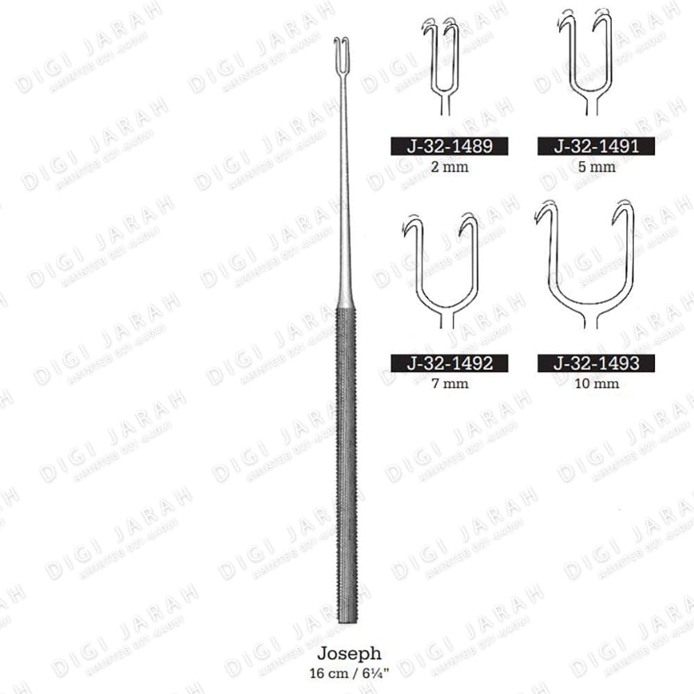 هوک دو شاخ تیز J-32-1492 Surgicon 4mm