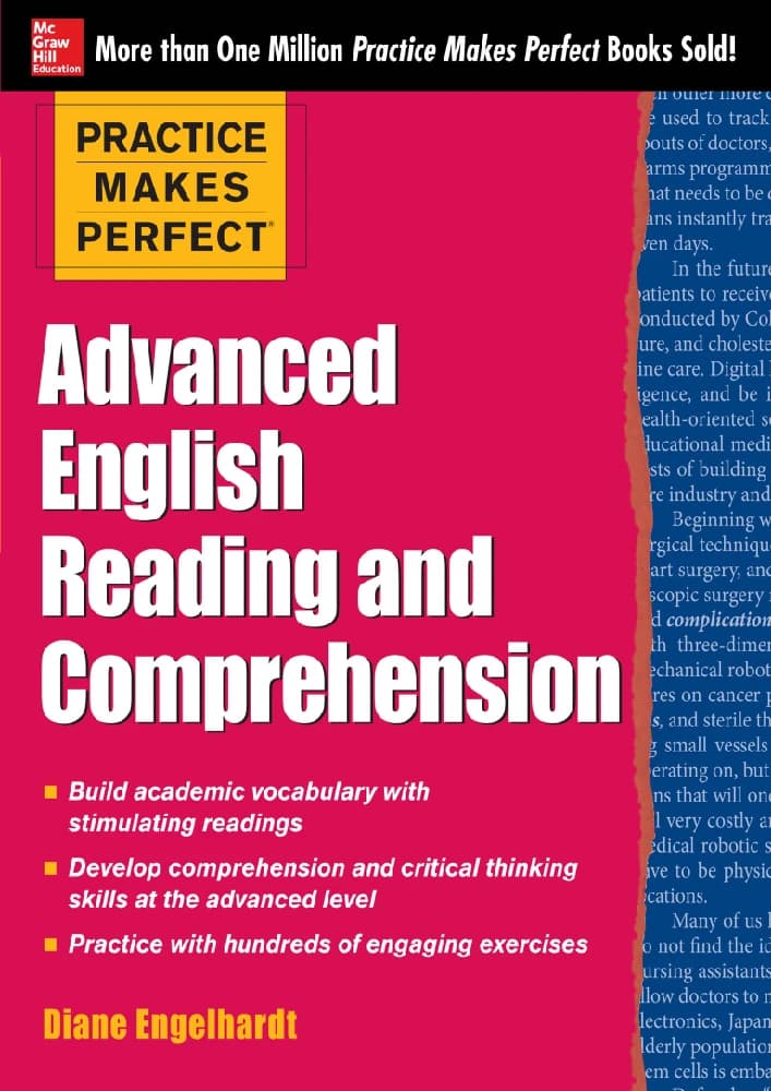 کتاب Practice Makes Perfect: Advanced English Reading and Comprehension (تمرین، عامل پیشرفت؛ ریدینگ و درک مطلب پیشرفته انگلیسی) نسخه انگلیسی PDF