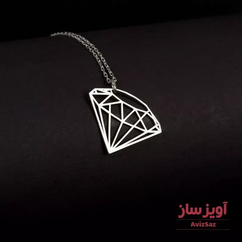 گردنبند الماس کد 100587