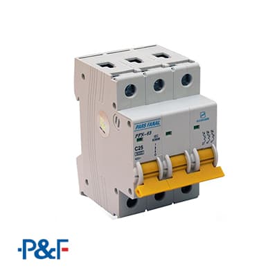 فیوز مینیاتوری سه پل 10 آمپر PFN-3P پارس فانال