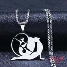 گردنبند نماد یوگا و یینگ ویانگ کد 100564