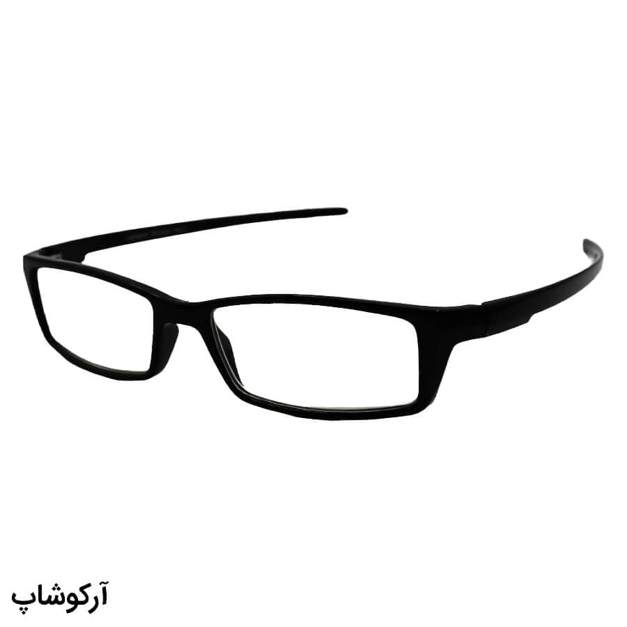 عینک مطالعه نزدیک بین بلوکات نمره +2.75 با فریم مشکی، مستطیلی، نشکن و TR90 مدل D78219