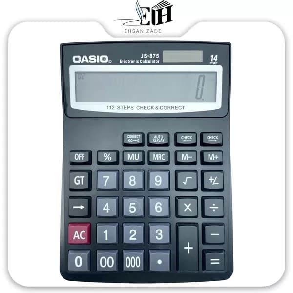 ماشین حساب رومیزی کاسیو مدل JS-875 — تصویر ۳
