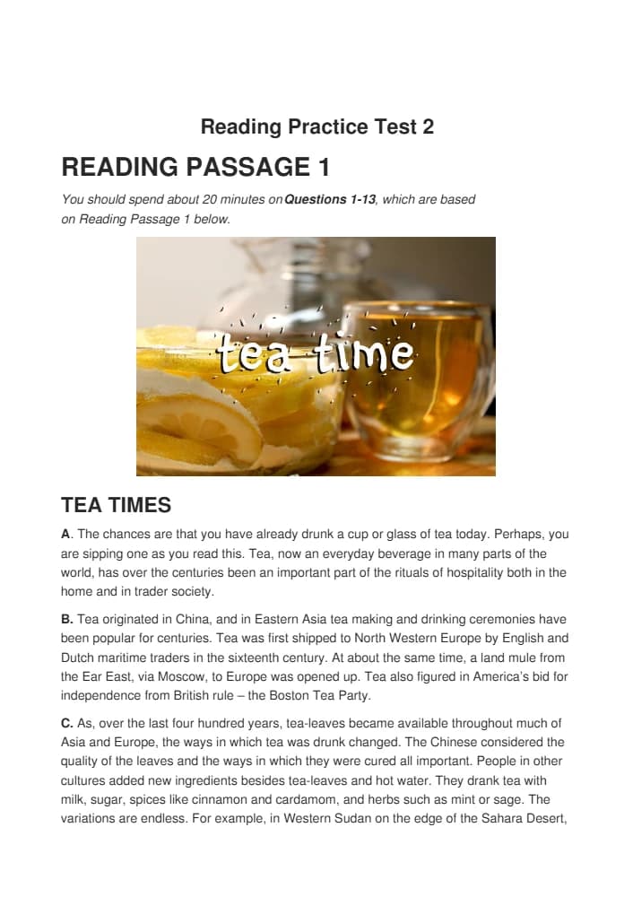 کتاب Official Reading Test with Answers 4 (آزمون رسمی ریدینگ ۴ همراه با پاسخ) نسخه انگلیسی PDF