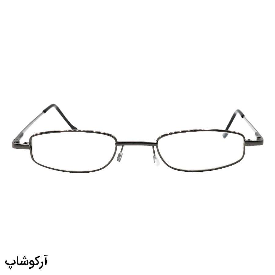 عینک مطالعه نمره +1.75 نزدیک بین با فریم نوک مدادی، مستطیلی شکل و دسته فنری مدل 104 — تصویر ۲