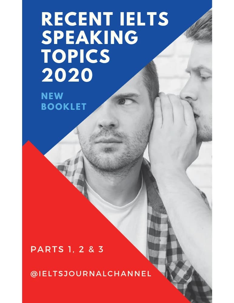 کتاب Recent IELTS Speaking Topics 2020 (جدیدترین موضوعات اسپیکینگ آیلتس ۲۰۲۰) نسخه انگلیسی PDF