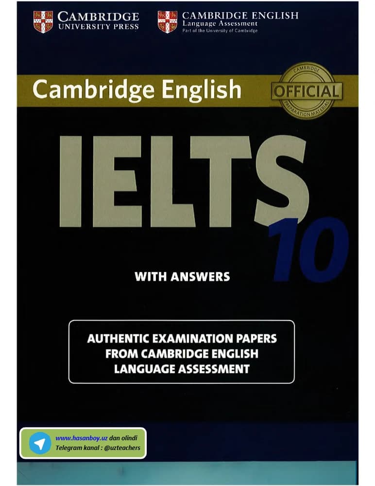 کتاب Cambridge IELTS 10 (کمبریج آیلتس ۱۰) نسخه انگلیسی PDF
