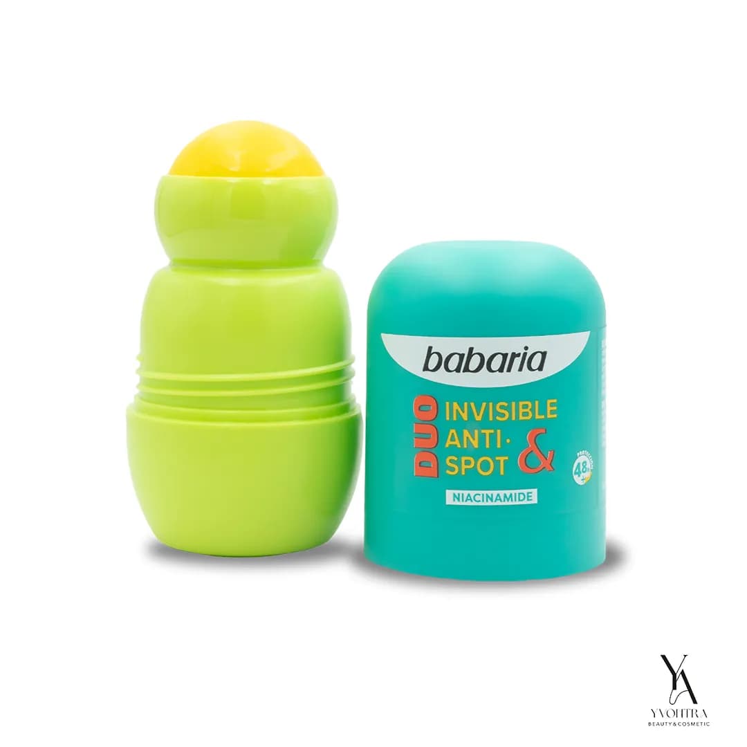 رول ضدتعریق بدون آلومینیوم ضدتیرگی INVISIBLE & ANTI SPOT باباریا BABARIA حجم 50 میل — تصویر ۲