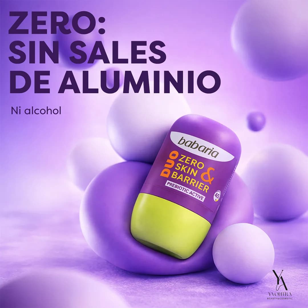 رول ضدتعریق بدون آلومینیوم زیرو ZERO & SKIN BARRIER باباریا BABARIA حجم 50 میل — تصویر ۵