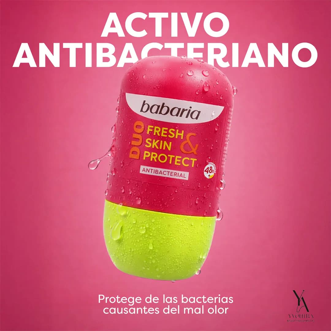 رول ضدتعریق بدون آلومینیوم محافظت کننده FRESH & SKIN PROTECT باباریا BABARIA حجم 50 میل — تصویر ۶
