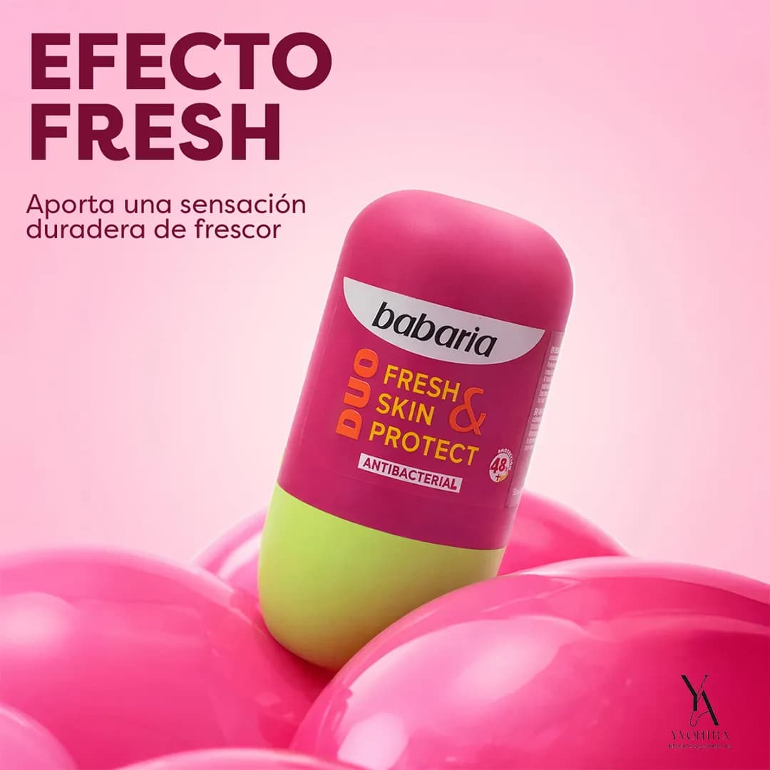رول ضدتعریق بدون آلومینیوم محافظت کننده FRESH & SKIN PROTECT باباریا BABARIA حجم 50 میل — تصویر ۵