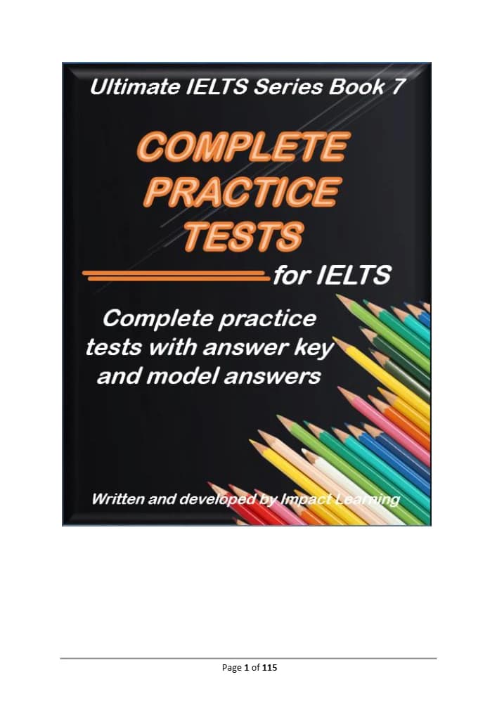 کتاب Ultimate IELTS Academic Practice Tests (مجموعه آزمون‌های تمرینی نهایی آیلتس آکادمیک) نسخه انگلیسی PDF