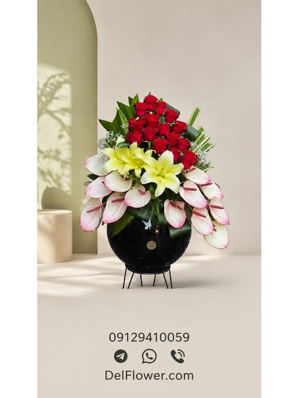 باکس گل روز پدر با ارسال به ظفر
