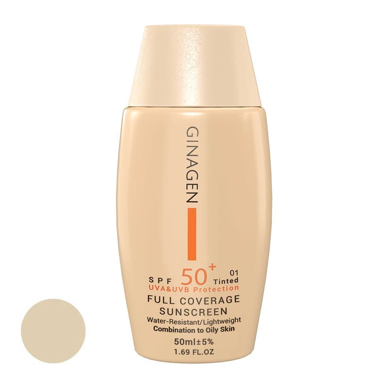 ژیناژن کرم ضدآفتاب رنگی SPF50