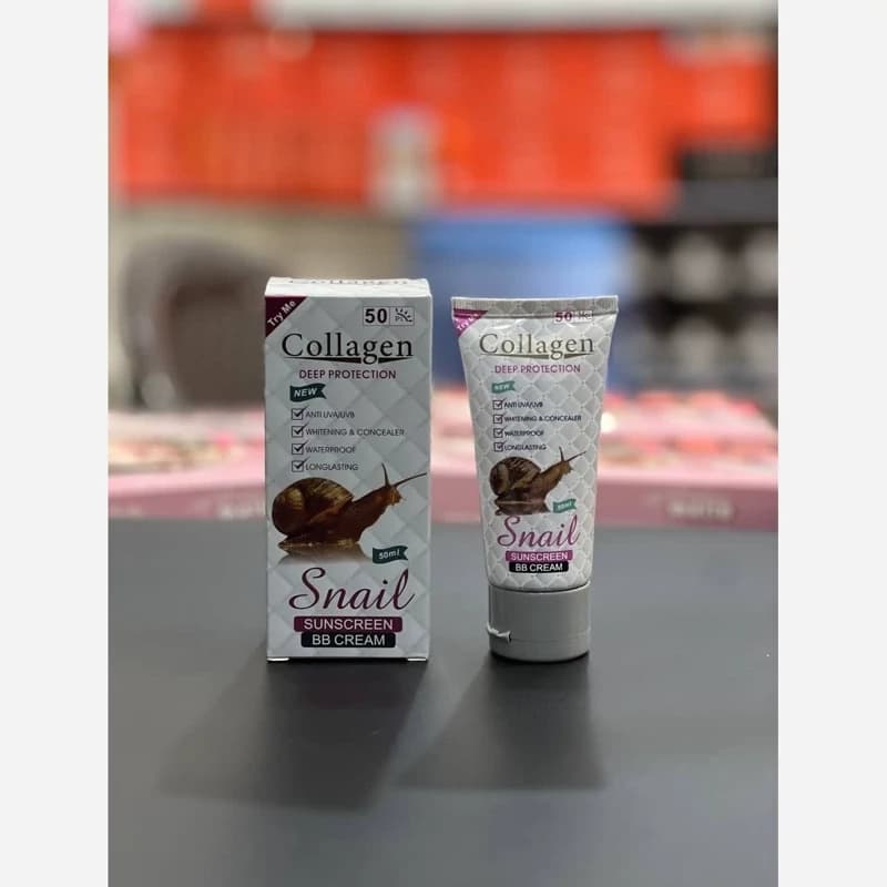 کرم ضد آفتاب حلزون کلاژن مدل BB Cream کد 1550 — تصویر ۳