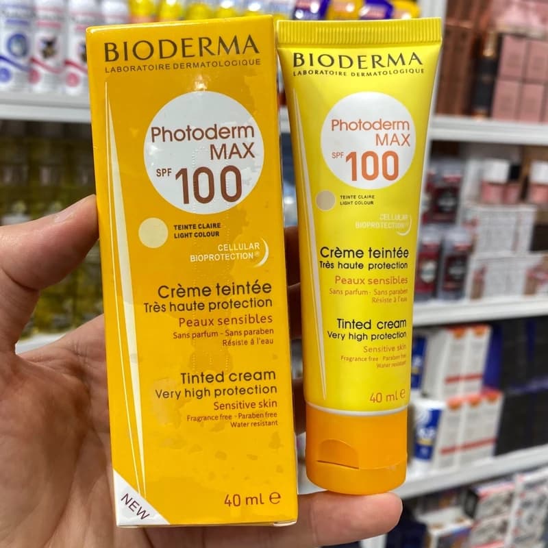 کرم ضد آفتاب رنگی مکس SPF100 بایودرما کد 1532 — تصویر ۳