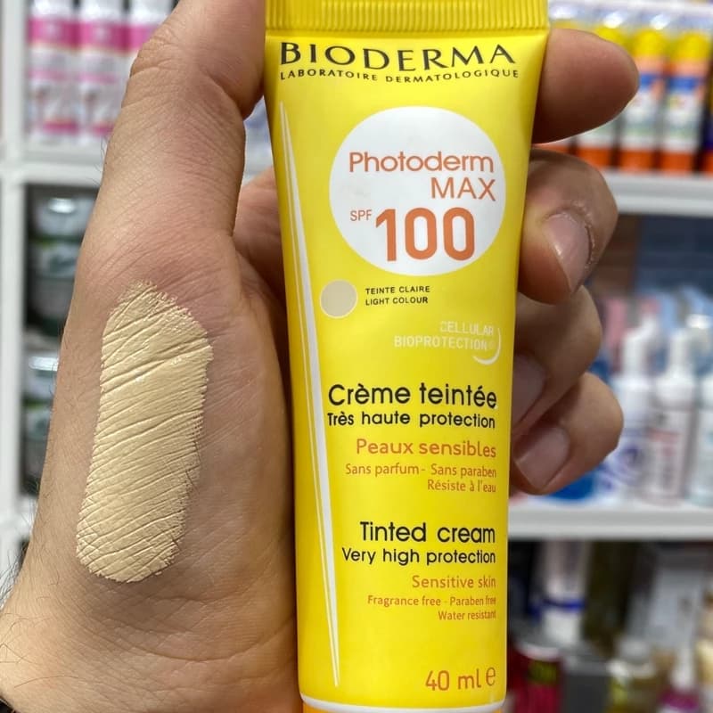 کرم ضد آفتاب رنگی مکس SPF100 بایودرما کد 1532 — تصویر ۲