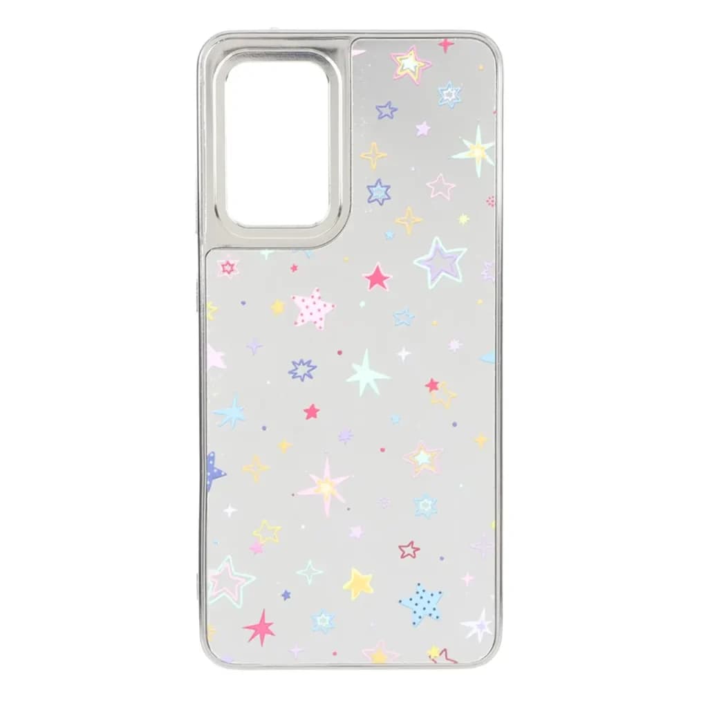 قاب آینه ای Silver طرح دار Samsung Galaxy A52 / A52s – کد 86 — تصویر ۲