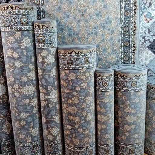 گلیم فرش ماشینی کاشان کد (63)کناره برشی عرض(3*1/50)داری سایز بندی (پس کرایه)