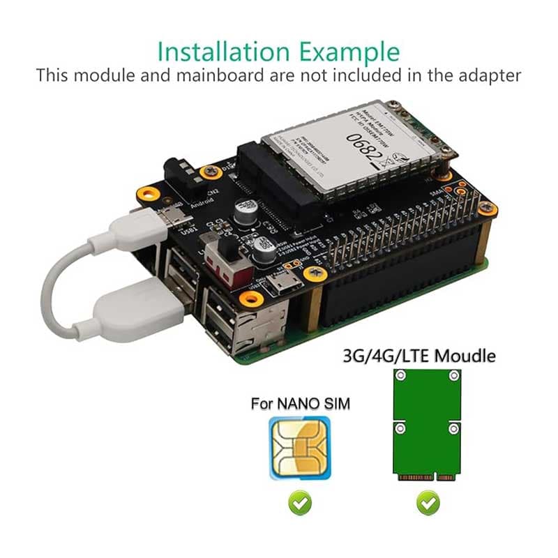 برد رسپبری پای سازگار با مدل‌های Raspberry Pi 4/3/2/B برند Sxhlseller — تصویر ۳