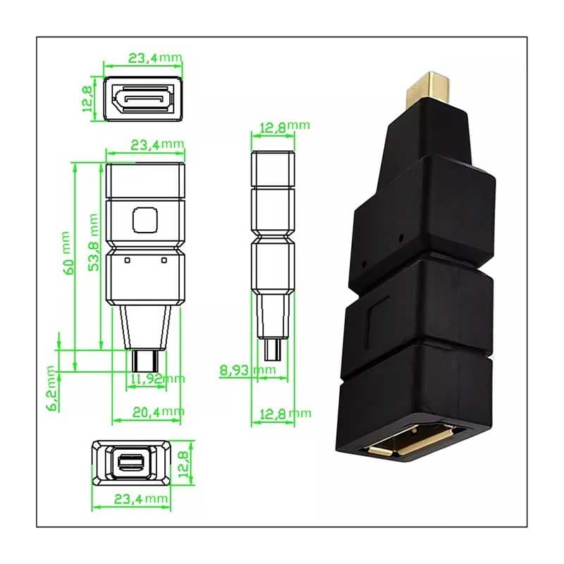 کابل مبدل Mini DisplayPort به DisplayPort — تصویر ۲
