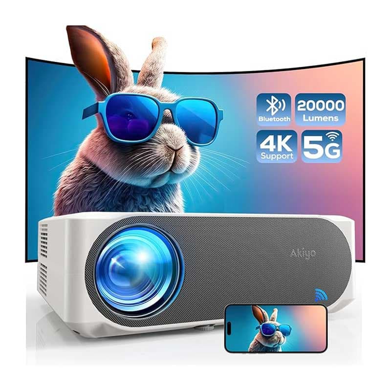 پروژکتور 20000 لومن، WiFi 6، بلوتوث و پشتیبانی از 4K مدل O8 برند AKIYO — تصویر ۷