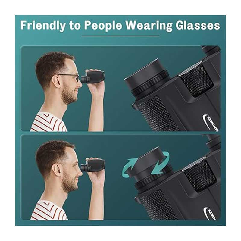دوربین شکاری دوچشمی کامپکت مدل 10×25 Binoculars برند Aurosports — تصویر ۶