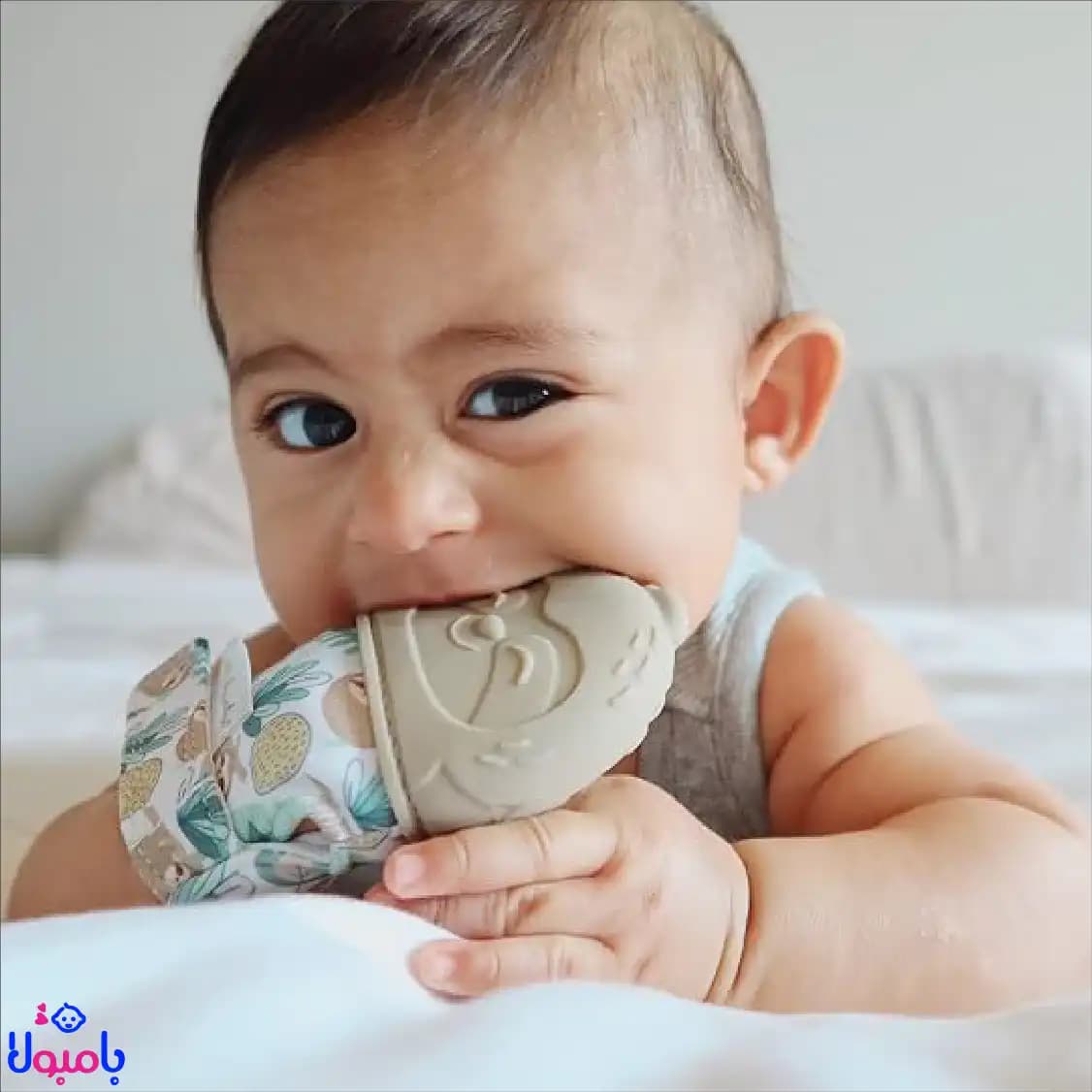 دستکش دندانگیر نوزاد سیلیکونی 10*7سانتیمتر only baby — تصویر ۵
