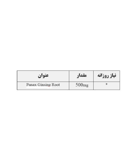 کپسول جینسینگ 500 میلی گرم ایران دارو 30 عددی — تصویر ۲