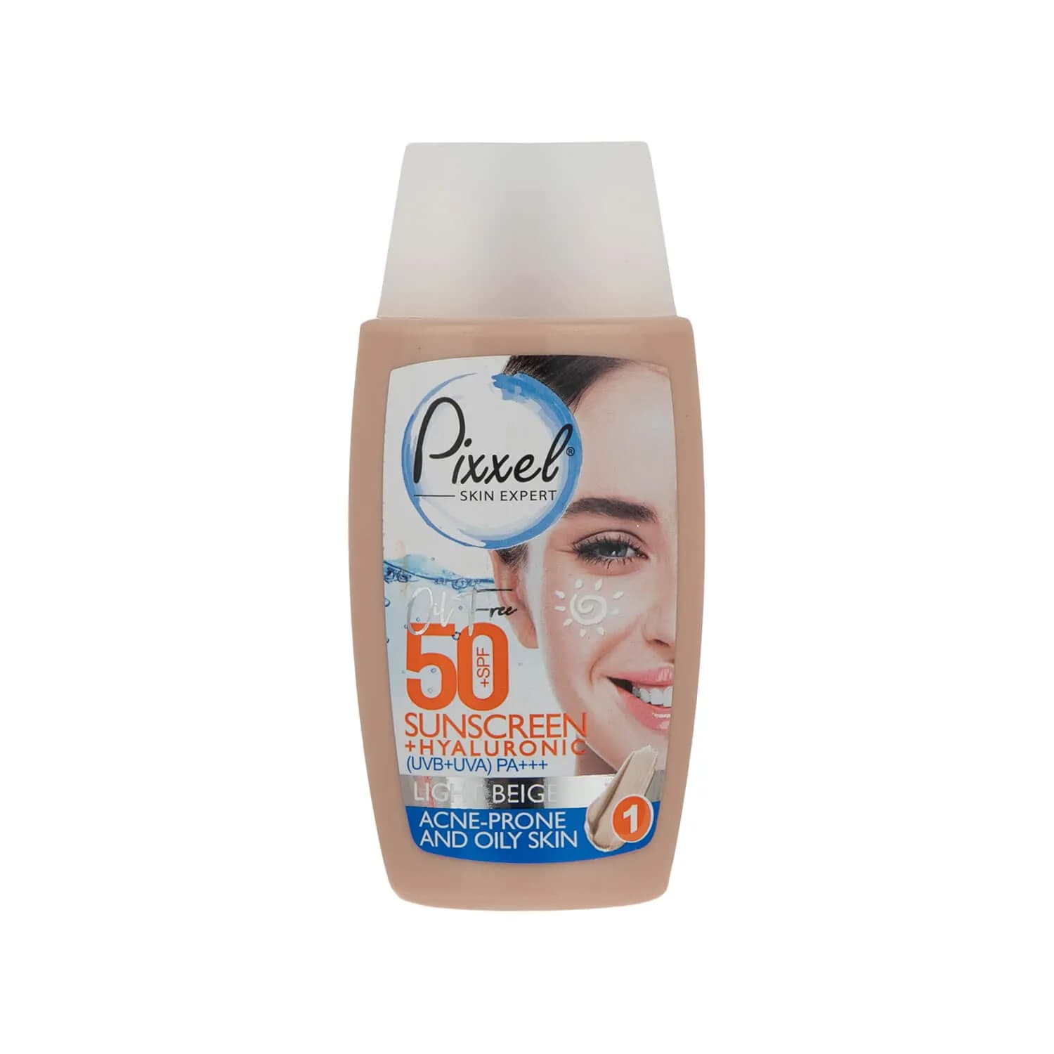 کرم ضد آفتاب پیکسل SPF 50 مناسب پوست های چرب، جوش دار و مختلط حجم 50 میلی لیتر – بژ روشن