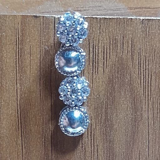 گوشواره نقره بالاترین عیار طرح جواهر وارداتی
