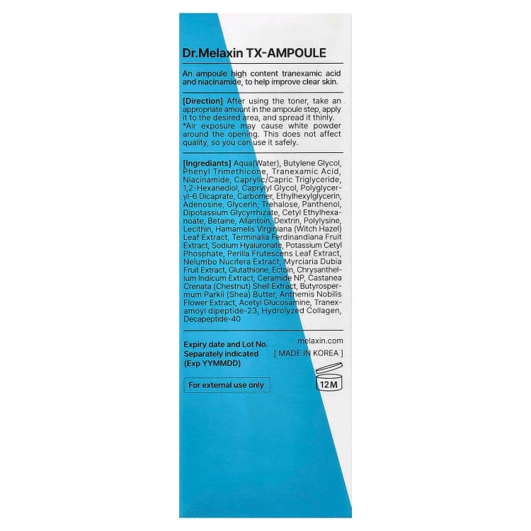 سرم ضدلک دکتر ملاکسین (Dr. Melaxin TX Ampoule) ۳۰ میل — تصویر ۲